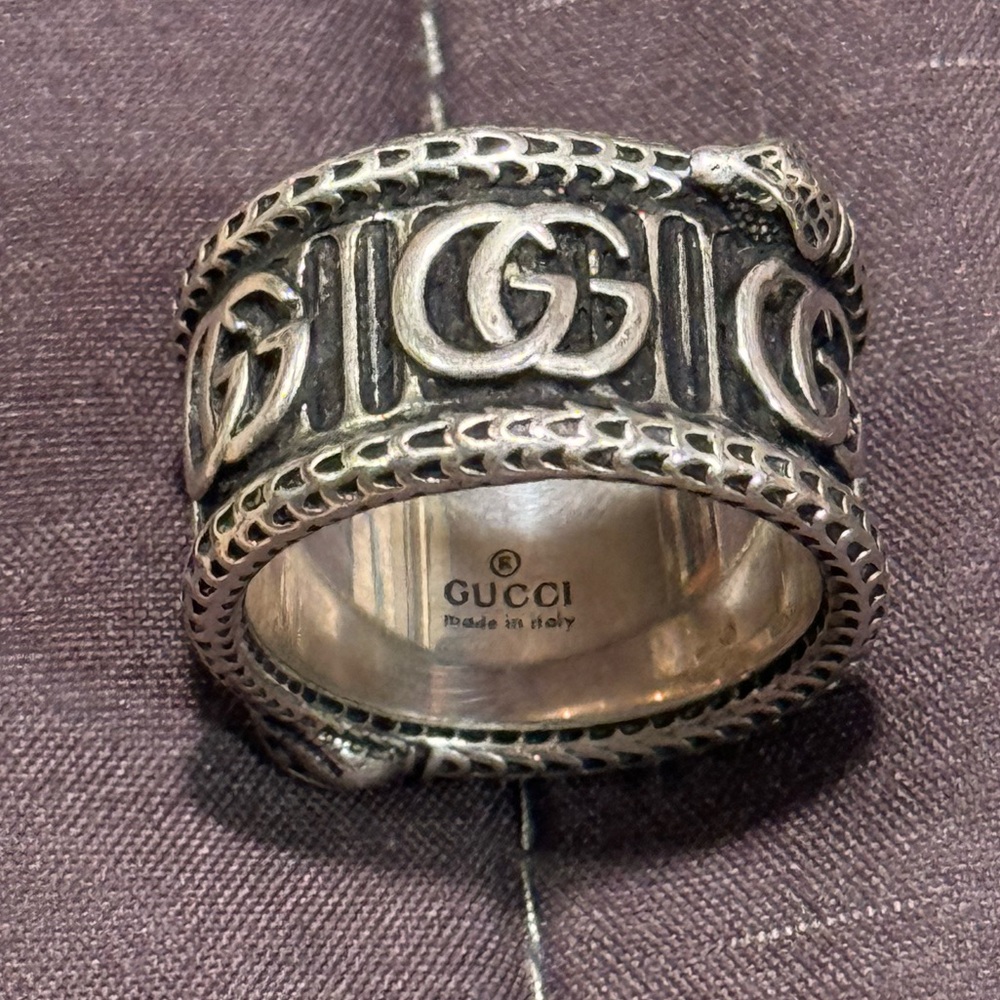 Garden collection- Gucci Snake - aged ag925 silver